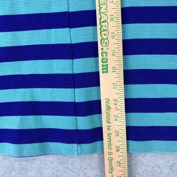 Boden Top Womens 4 Blue Maggie Ottoman 3/4 Sleeve Ribbed Knit Boat Neck Pockets - Picture 9 of 11